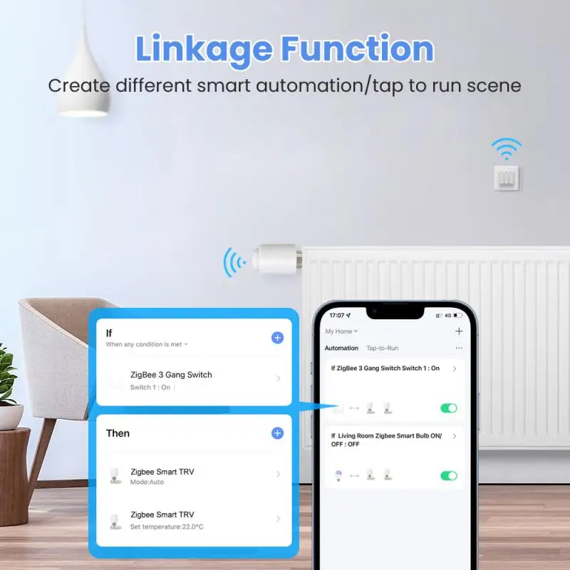 Tuya Smart ZigBee/Wifi TRV Radiator Actuator Valve Thermostatic Radiator Valve Temperature Controller Support Alexa Google Home