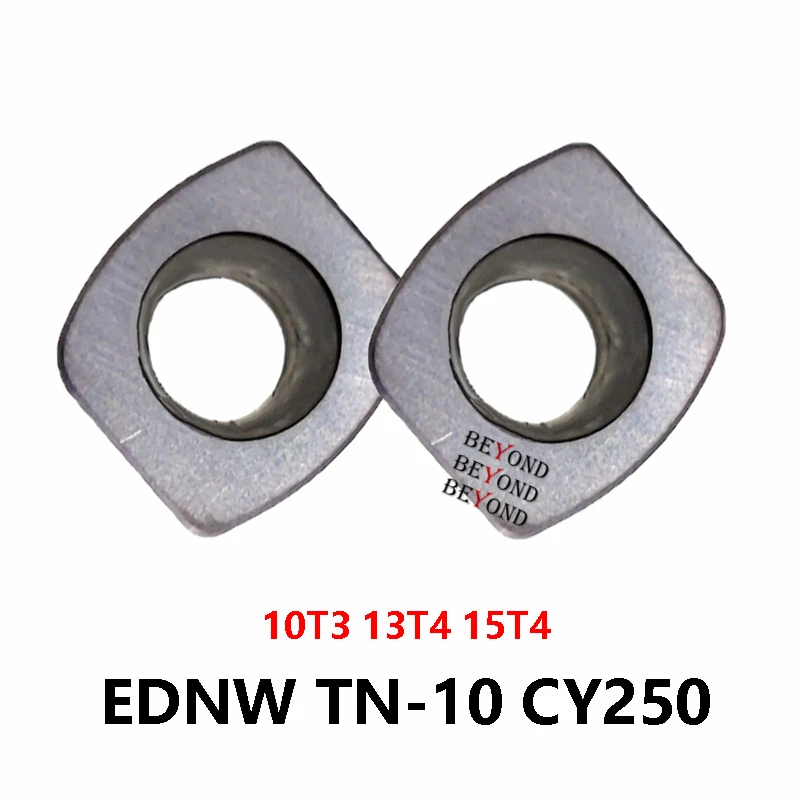 

100% Original EDNW10T3TN-10 CY250 EDNW13T4TN-10 EDNW15T4TN-10 Milling Carbide Inserts CNC Turning Lathe Cutter EDNW EDNW15T4