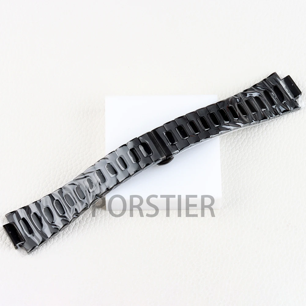 ارتفع الذهب/أسود/فضي 25 مللي متر حزام الساعات الصلبة 316L الفولاذ المقاوم للصدأ ل نوتيلوس NH35 NH36 NH38 ساعة سوار للطي مشبك