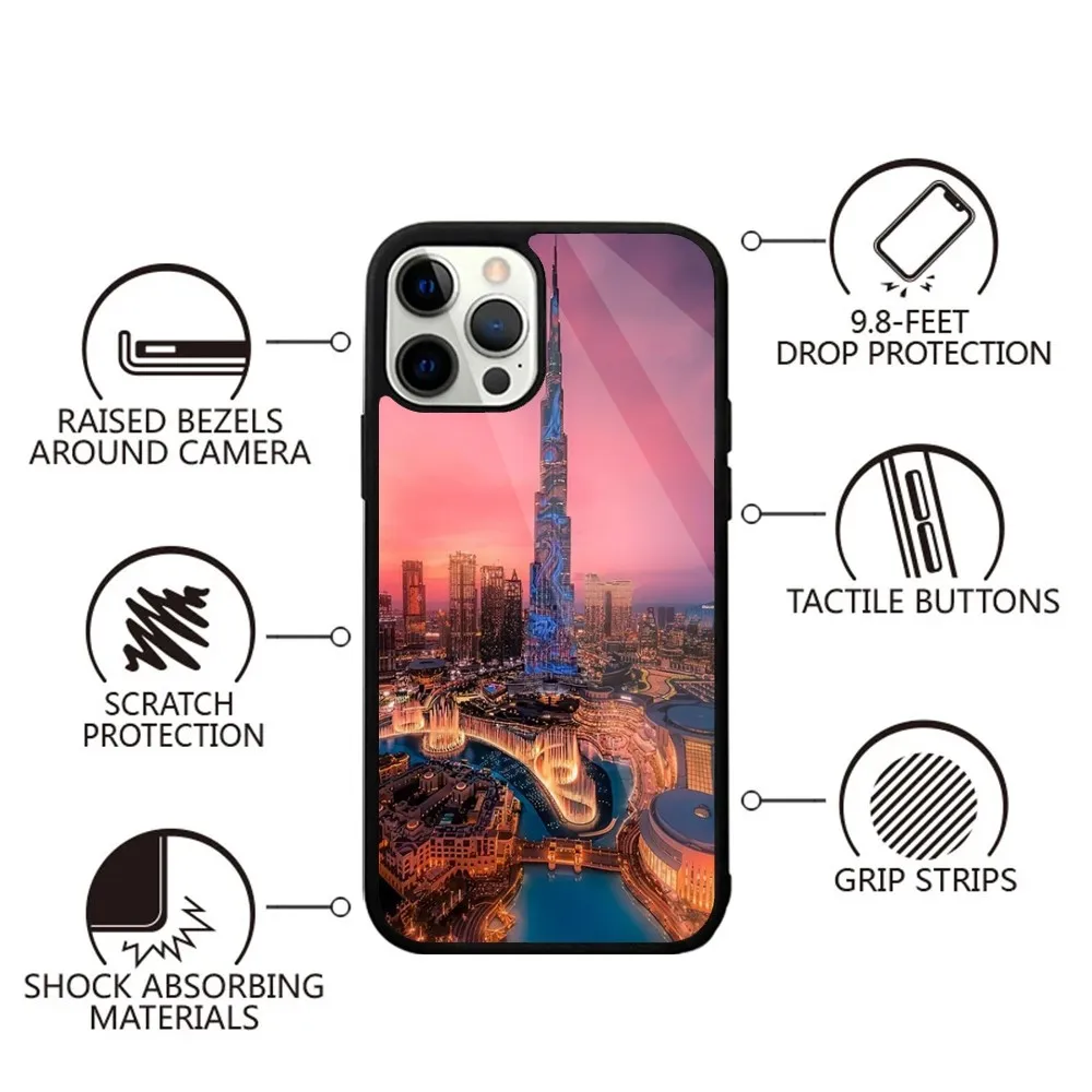 Dubai  Phone Case Strong Magnetic For IPhone 16,15,14,13,Pro,Max,Plus,11,12,Mini For Magsafe Wireless Charging