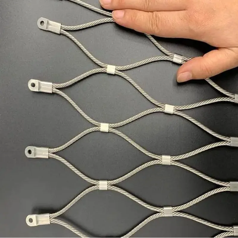Soft with Eyelets Garden Balcony Protection stainless steel 304 ROPE NET cable mesh anti falling safety protection decorate net