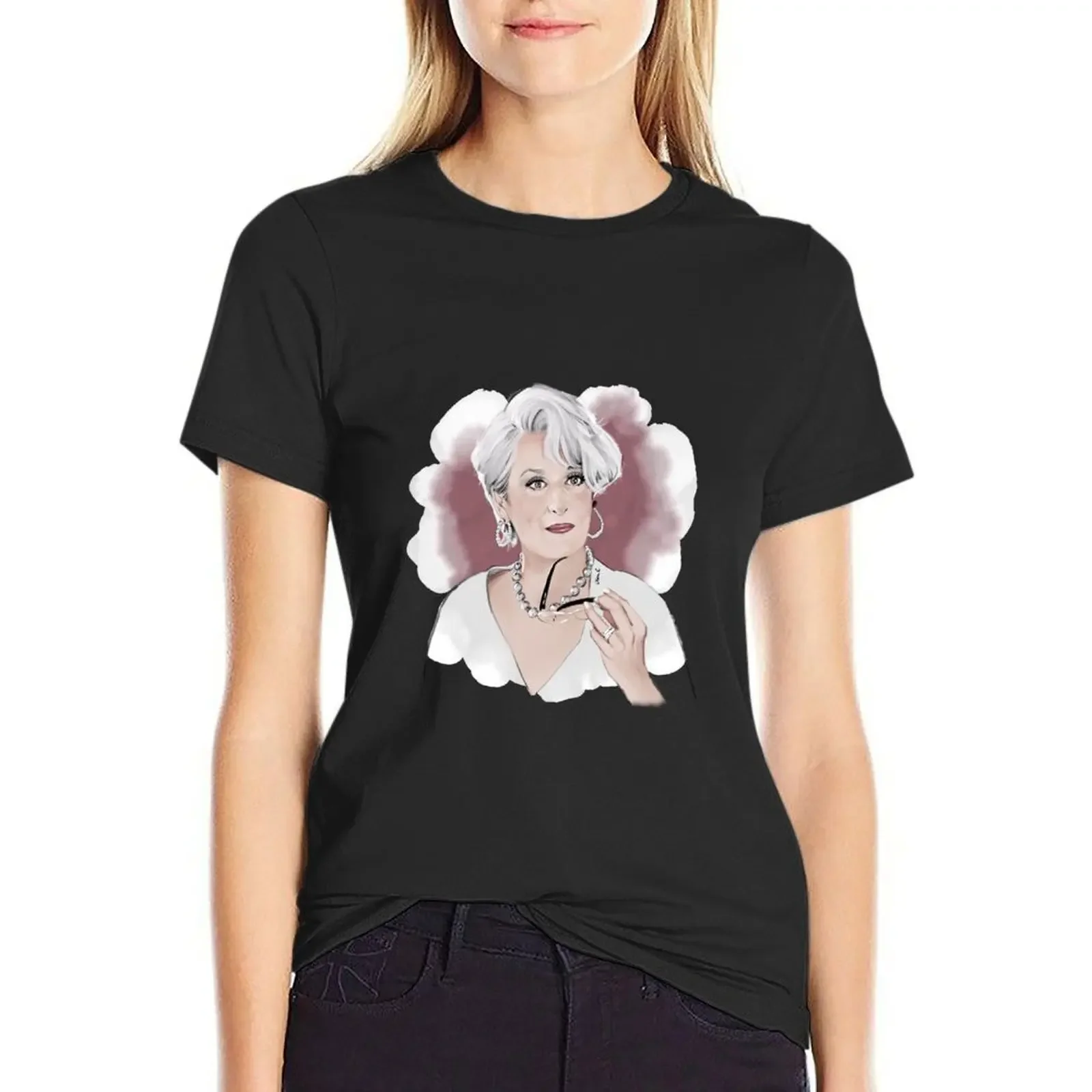 

Runway T-Shirt female Short sleeve tee heavyweights Woman clothes