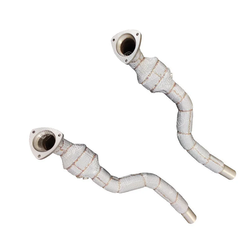 High Performance YIHONG Brand Polished Stainless Steel Exhaust Downpipe GranTurismo 4.2 4.7 2009-2016 Short 1 Year