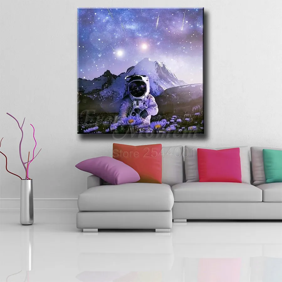 Ever Moment Diamond Painting Astronaut Art Collections Gift Sky Dream Moon Earth Fantasy Space Nature Mars ASF2328