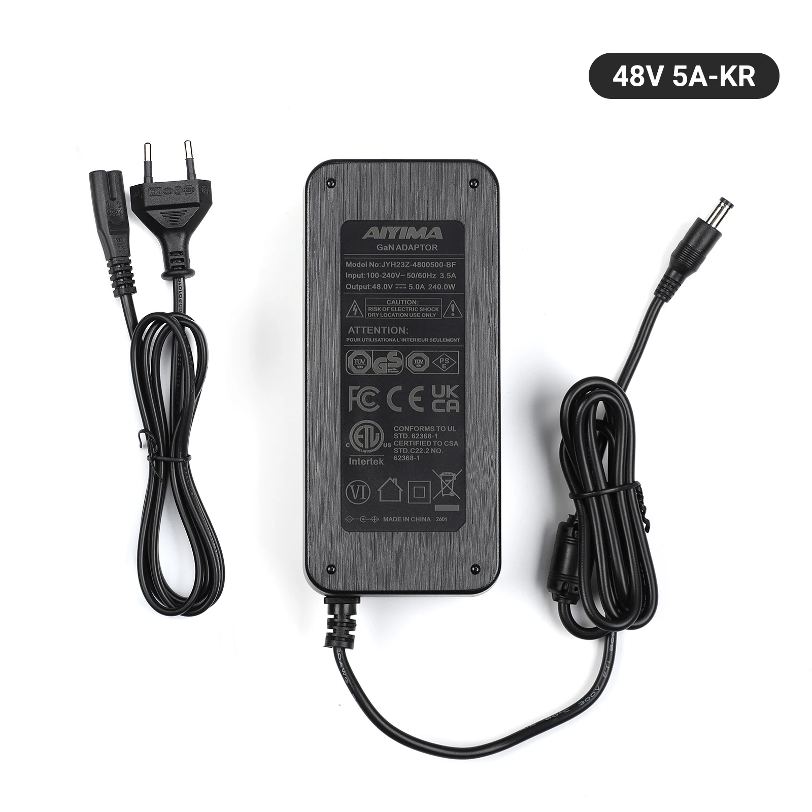 AIYIMA Amplifier GaN Power Adapter 48V 5A Switch Power Supply Plug For TPA3255 TAS5630 Sound AMP EU US AU UK AC100-240V image 3