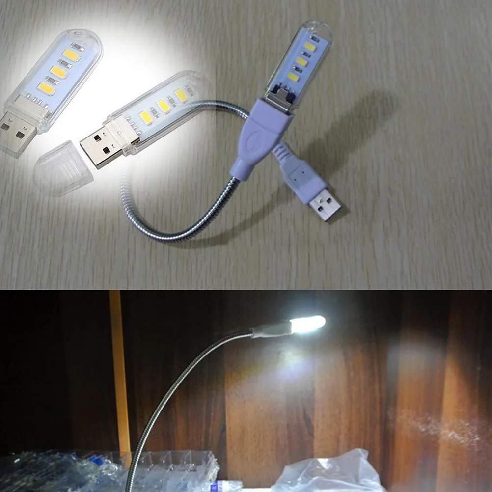 

5 шт. USB-ночник, мини-светодиодная лампа, портативная USB-клавиатура, маленькая настольная лампа, студенческое поле