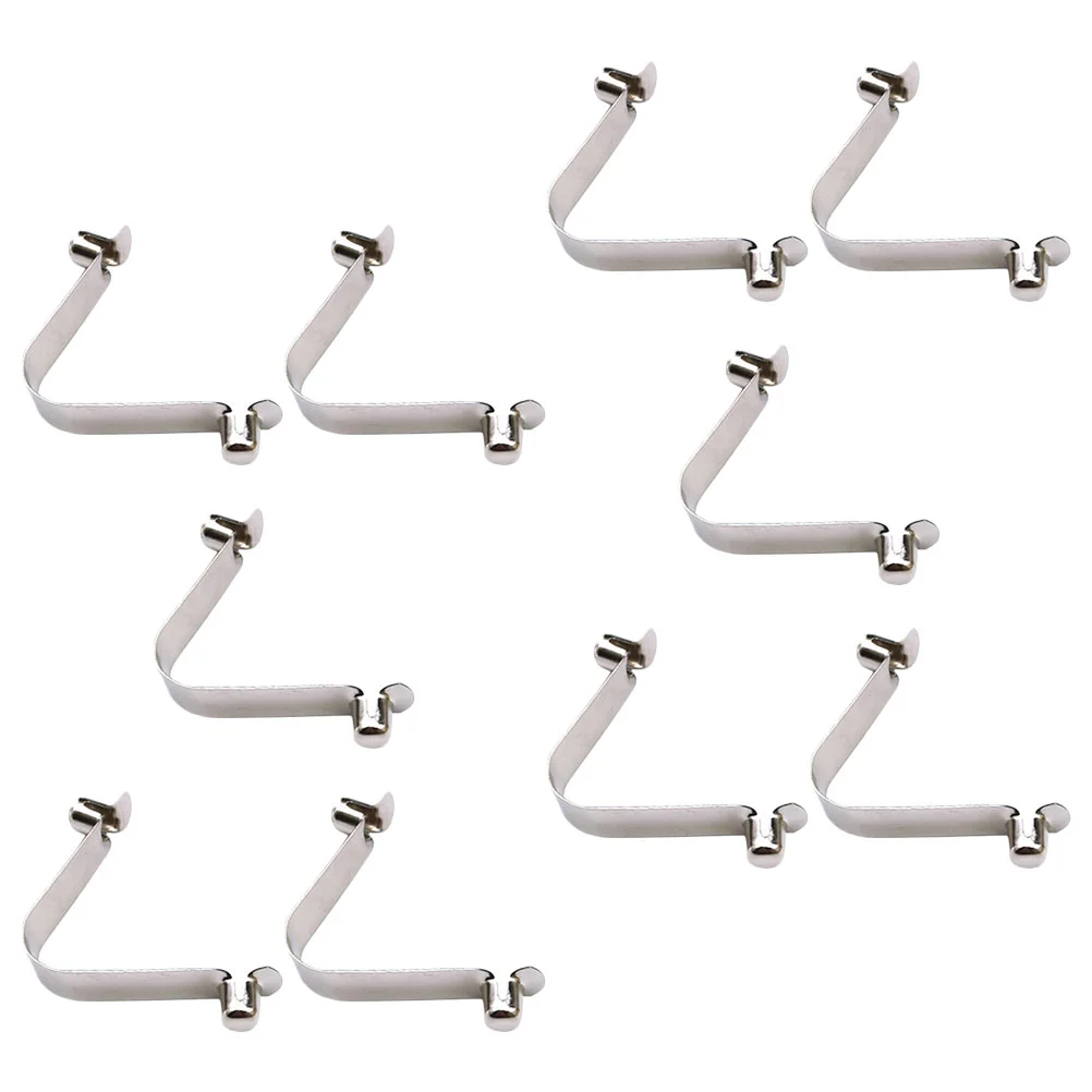 10 Pcs Spring Buckle Pool Clip Clips Parts Cleaning Net Accessory Stainless Steel for Heavy Duty