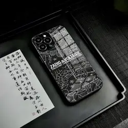 Z-ZADIG V-VOLIAIREs Phone Case 2024 new For IPhone 16 15 14 Pro 13 11 12 XR XS MAX 7 8 Plus 13 tempered glass Covers