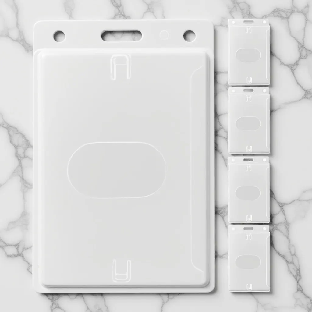 

5 шт. жестких прозрачных пластиковых держателей для бейджей с боковым отверстием, защитные чехлы для карт для бизнеса, школы, конференций, мероприятий