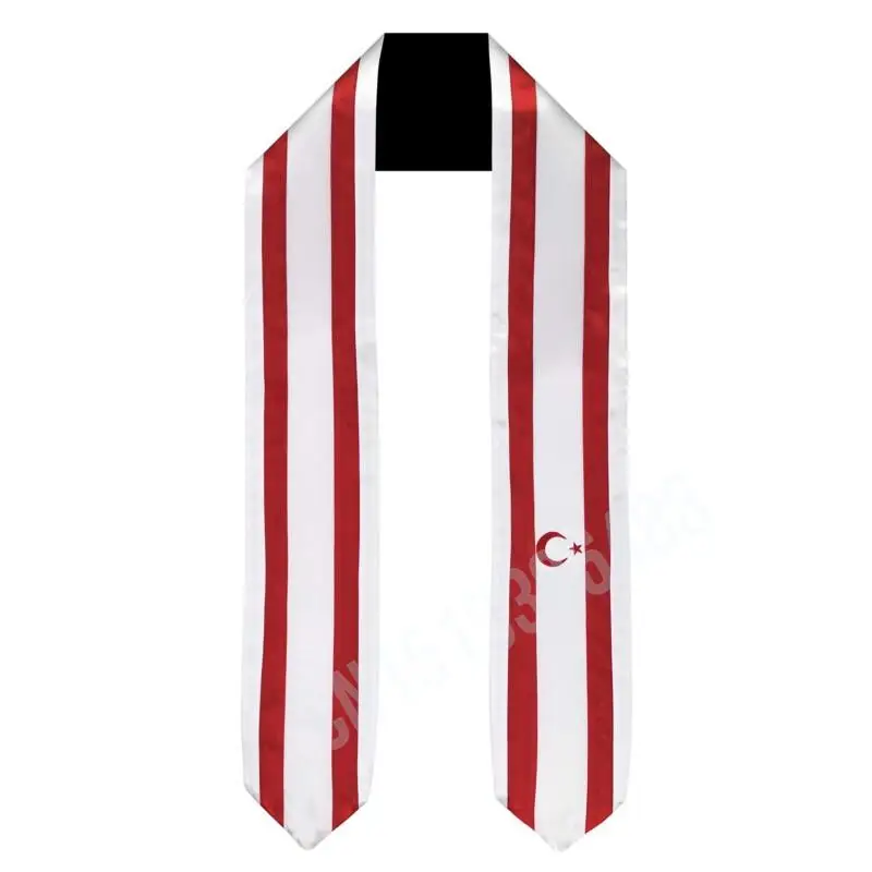 

Шарф с флагом Кипра, верхний принт, выпускной пояс, палантин, аксессуар для международной учебы за рубежом для взрослых, унисекс, вечерние аксессуары