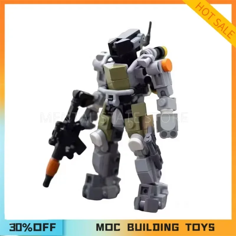 164PCS Customized MOC Creative Small Rapid Response Mech Model Building Blocks Technology Bricks Creative Assembly Holiday Gifts