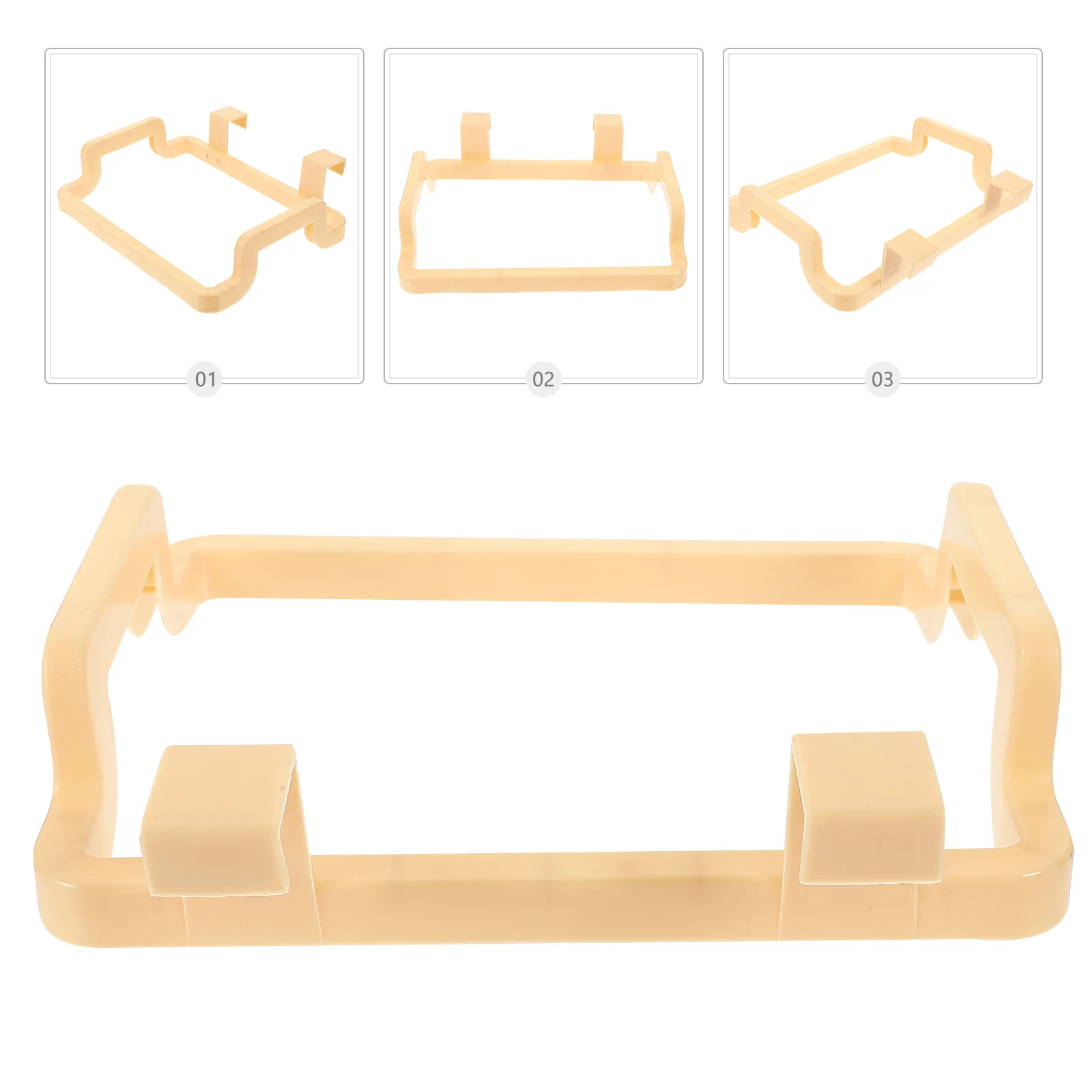 Kitchen Cabinet Hanging Rubbish Bag Holder Garbage Storage Rack Bag Hanger (Yellow) garbage bag rack