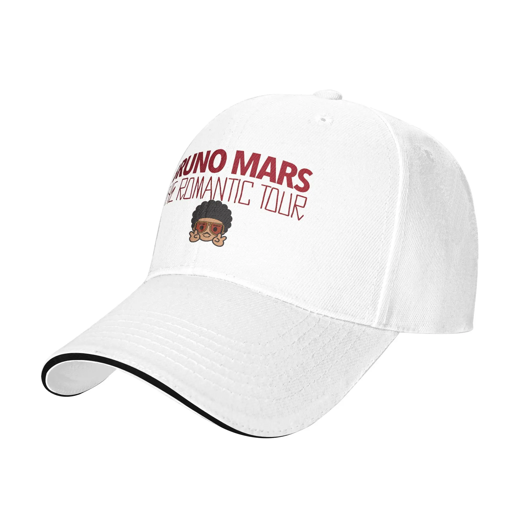 Bruno Mars The Romantic Tour 2026 Baseball Cap  Casual Women Men Trucker Hat Sun-Proof Custom DIY Tennis Skate Snapback Cap