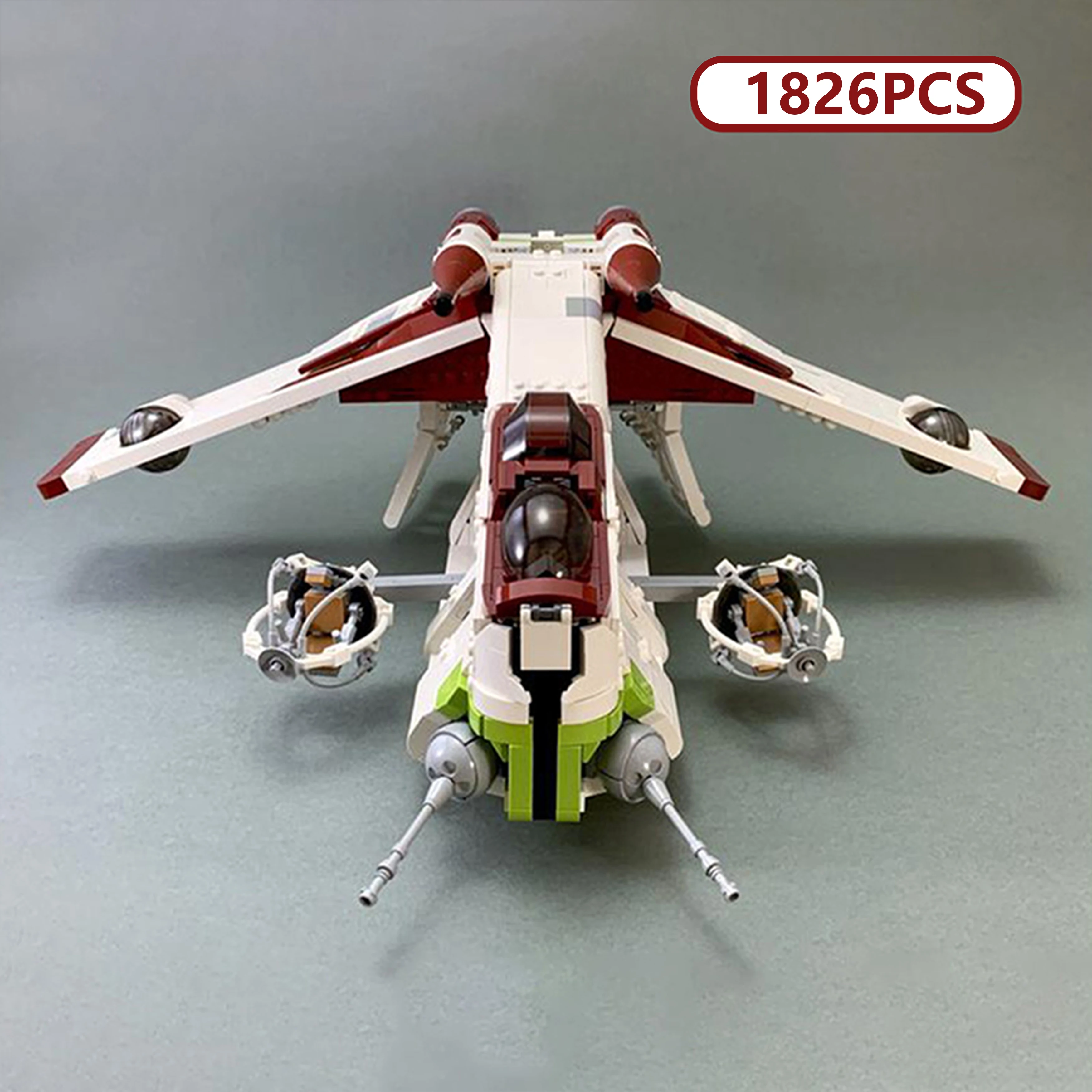 

1826PCS DIY MOC Space Battle Starship Model Kit Creative Micro Spaceship Building Blocks Toy Collectible Display Gift Xmas Gifts