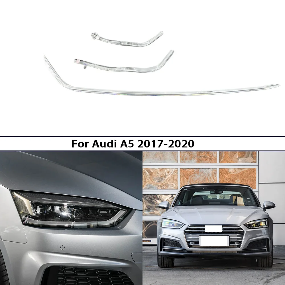 

For Audi A5 2017 2018 2019 2020 Headlight Light Guide Plate DRL Daytime Running Lights Tube Lamp Bar Strip Plexiglass