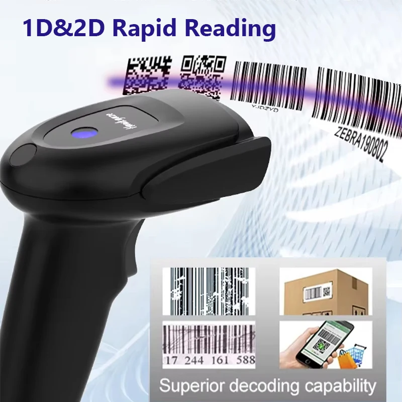 Langhuike 2D Barcode Reader Scanner Qr Code Reader for Supermarket