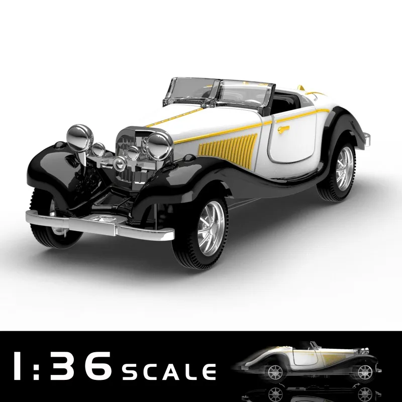 클래식 풀백 장난감 자동차 모델 - 열 수 있는 문이 있는 교육용 차량 컬렉션 어린이를 위한 이상적인 선물