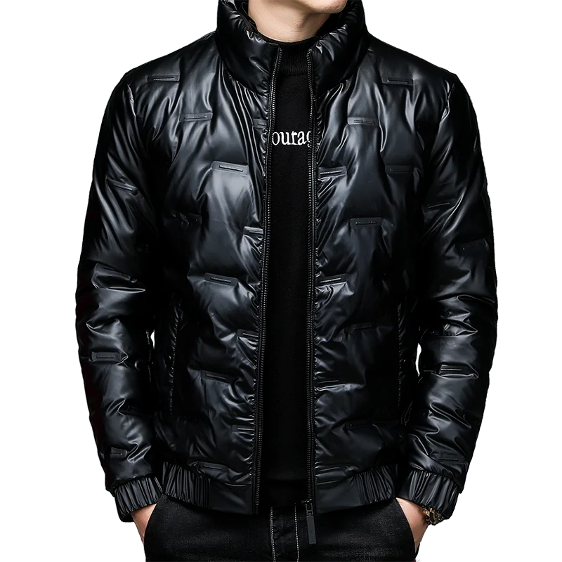 80% White Duck Down Coat 2024 Trendy Fashion Winter Stand Collar Warm Sport Jacket Men\'s Thermal Thick Outwear
