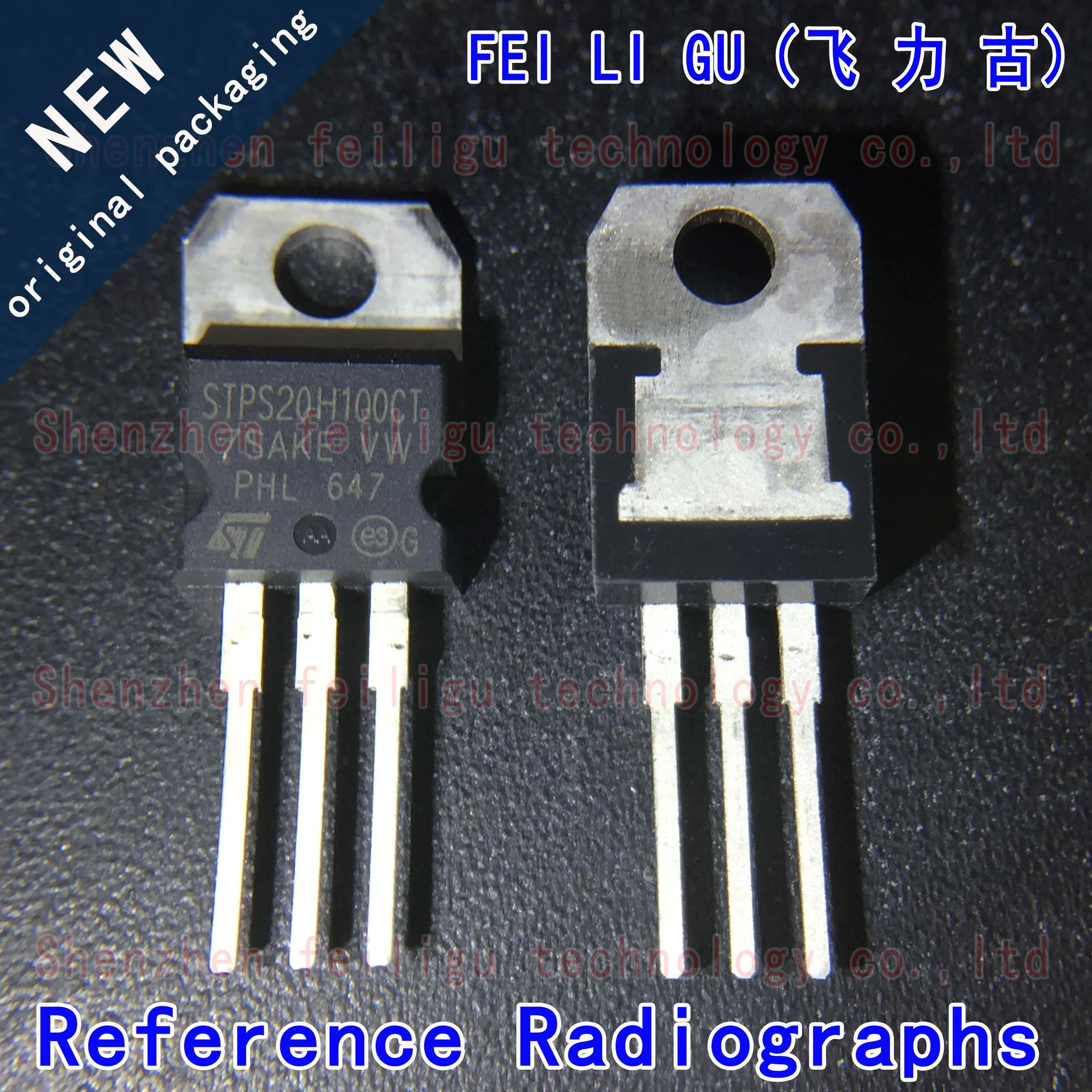 

5~50PCS 100%New original STPS20H100CT STPS20H100 package:TO-220-3 in-line 100V 10A Schottky rectifier diode