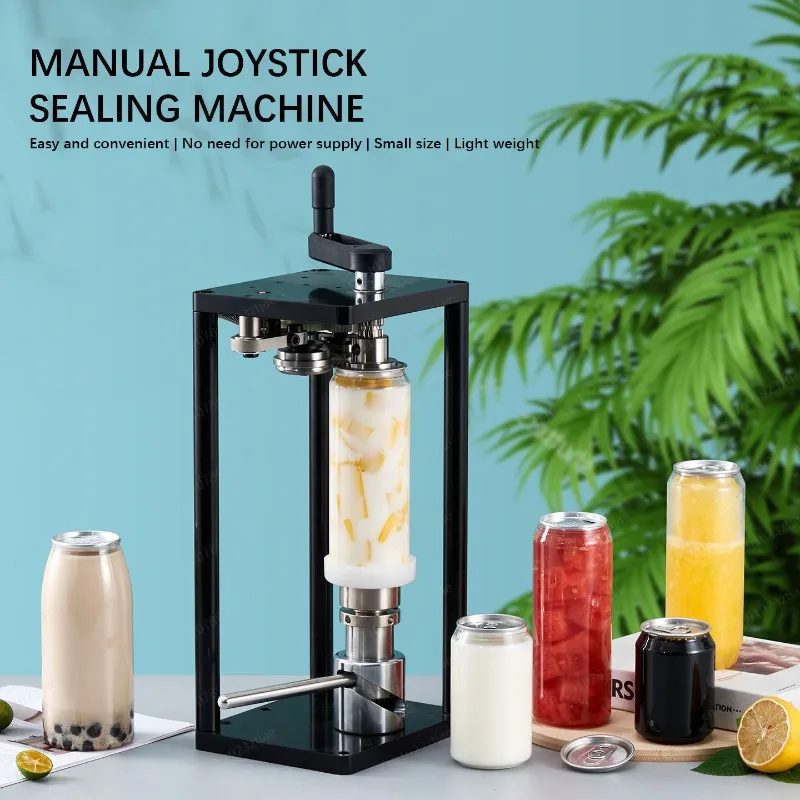 Manual Can Seamer for Home Brewing, Aircraft-Grade Aluminum Body, Silent Operation for Beer & Soda Cans