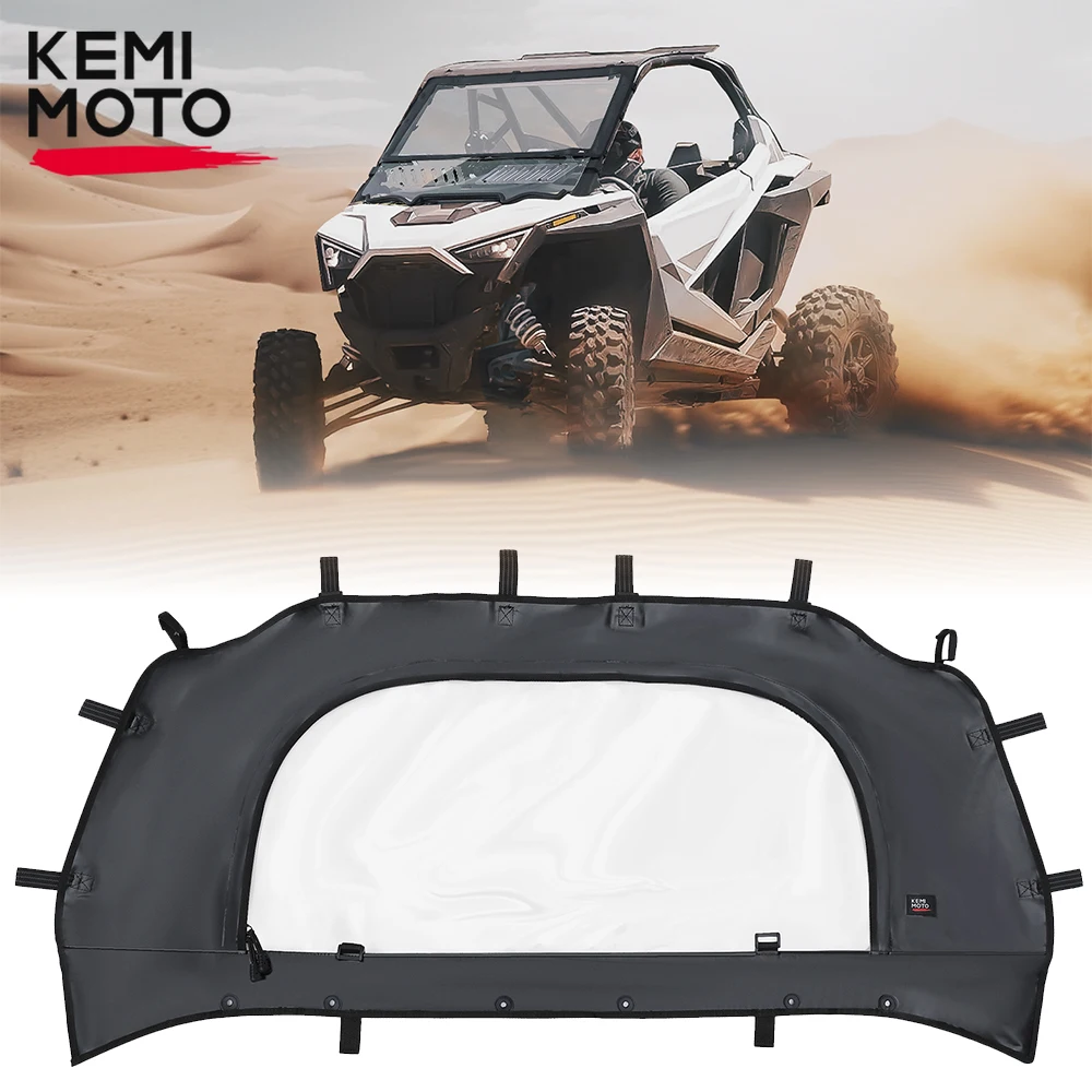 

KEMIMOTO Rear Windshield UTV Rear Soft Window Compatible with Polaris RZR PRO XP / Turbo R 2020-2024 Rainproof Panel Accessories