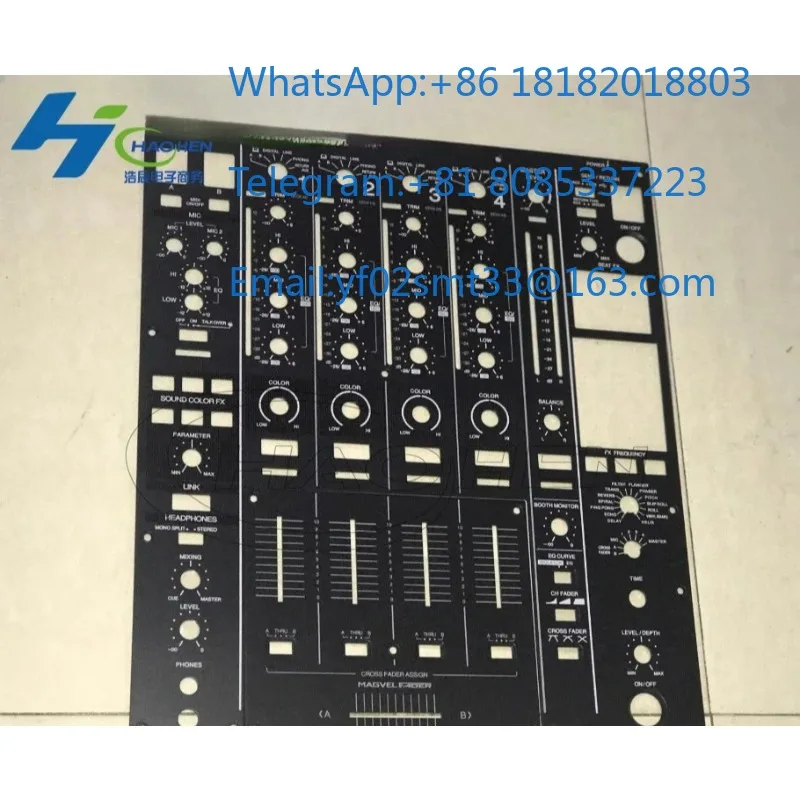 DJ Mixer Faceplate Panel DJM 900NXS2 Replacement Control Front Plate