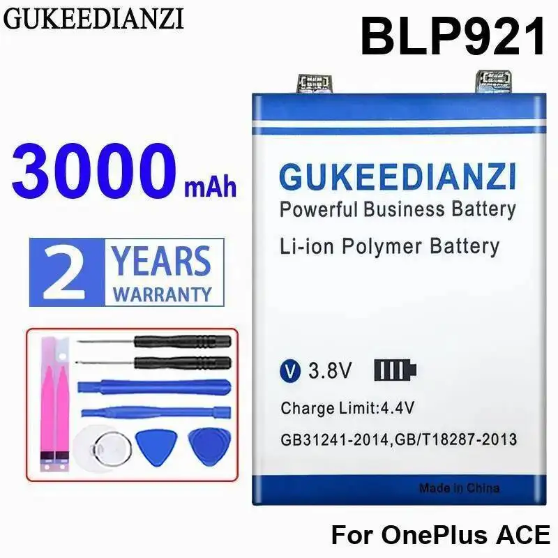 

Mobile Phone Battery 3000Mah Premium Replacement For Oneplus Ace 1 BLP921