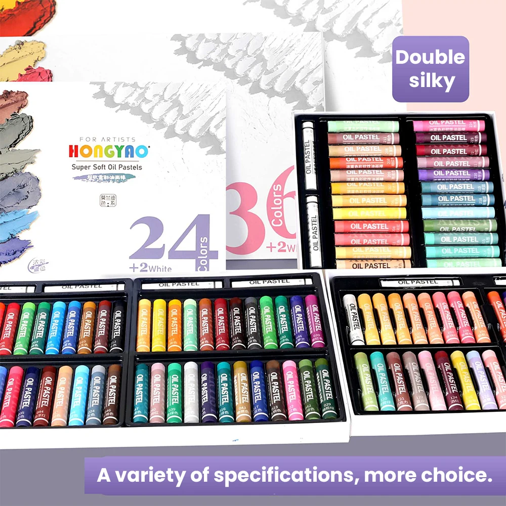 Macaron 24/36/48 Artist Oil Pastel Set Professional Painting Drawing Graffiti Art Crayons Washable Round Non Toxic Stationery