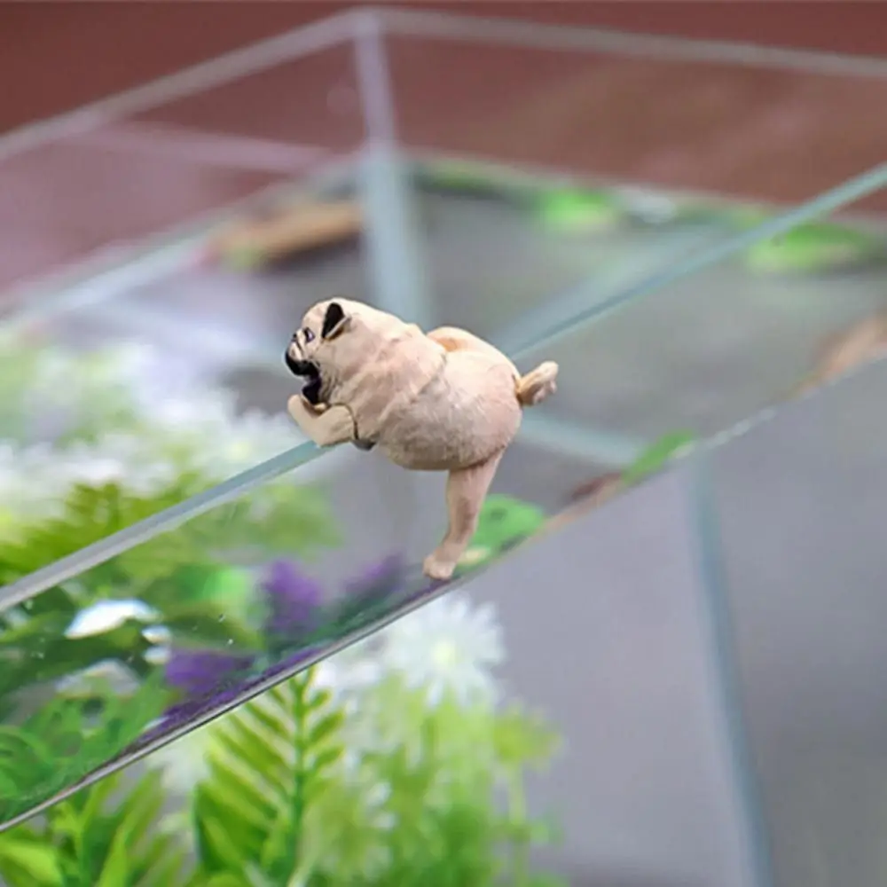 

Doll Accessories Fall Resistance Fish Tank Dog Ornament Small PVC Dog Miniatures Cartoon Simulation Home