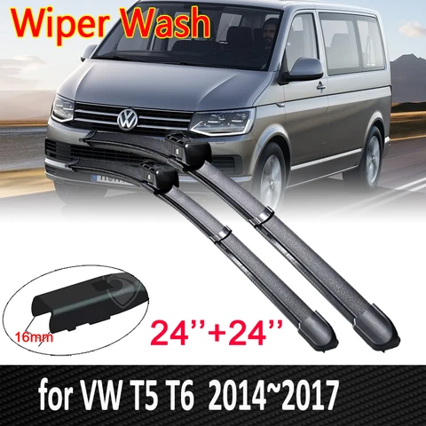 Автомобильные щетки стеклоочистителя для Volkswagen VW Transporter T5 T6 Caravelle Multivan 2014 ~ 2017, стеклоочистители лобового стекла, автомобильные товары