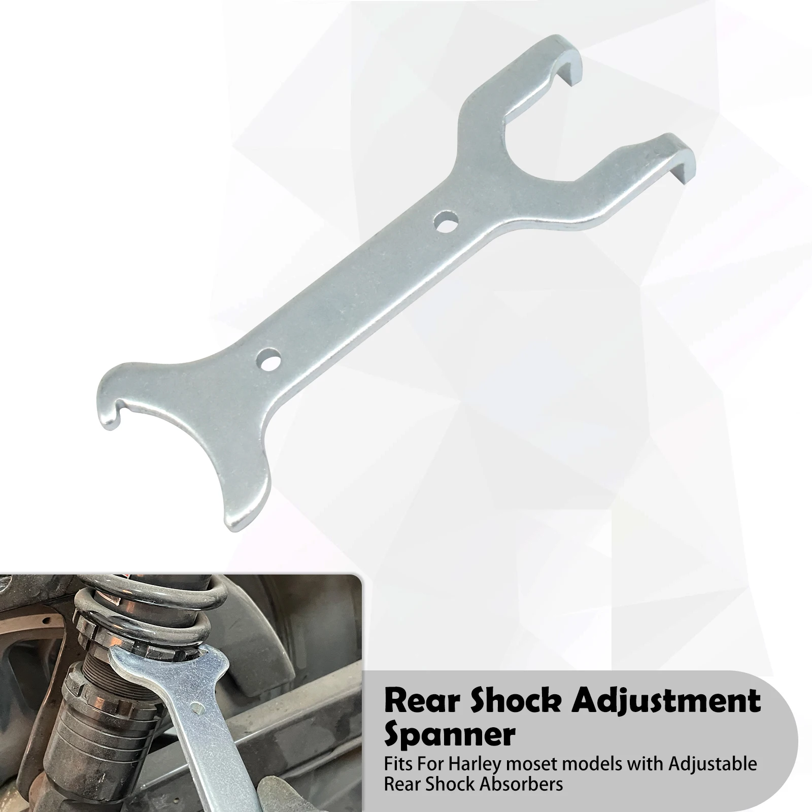 Motorcycle Shock Adjustment Spanner Wrench Tool Rear For Harley Sportster 883 1200 Touring Street Road Glide Dyna Softail