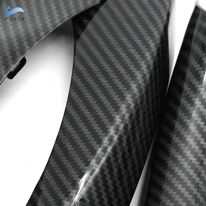 Cubiertas de manija de agarre para Panel de puerta de coche LHD, textura de fibra de carbono, reposabrazos, embellecedor protector para BMW Serie 3,