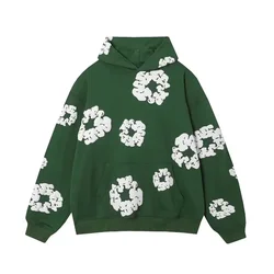 Flower Men's Hoodie 3D Printing Spring and Autumn Hoodie Four Seasons Women and Kids Fashion Street Long-sleeved Sweatshirt