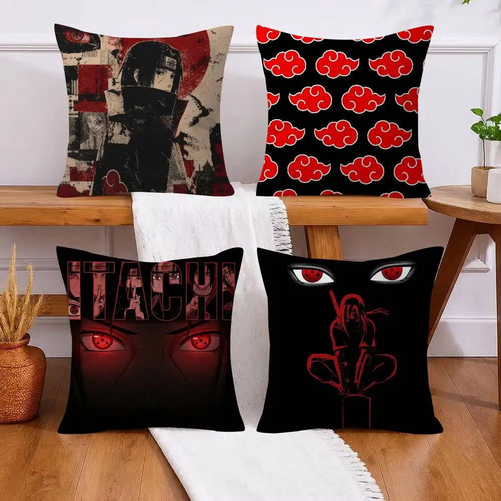 Anime N-NARUTO Akatsuki Itachi    Cushion Cover Car Throw Pillow Case For Sofa Car Christmas Gift