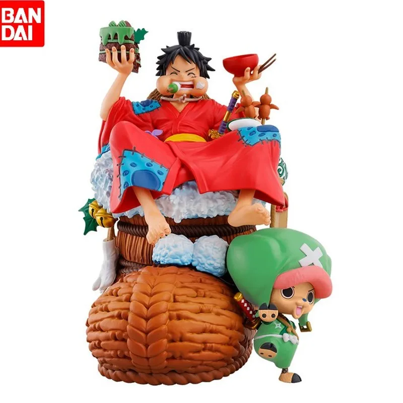 

Anime Action Figures Bandai Megahouse Logbox Original One Piece Luffy Chopper Toys For Kids Gift Collectible Model Ornaments