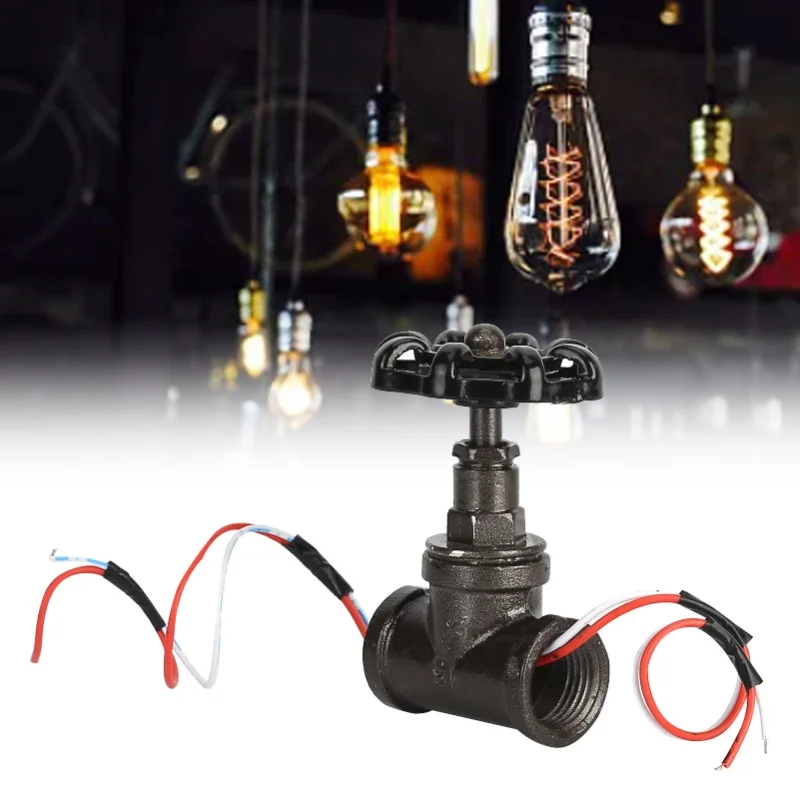 C5 1/2in Stop Valve Light Switch Desk Tube Light Switch Iron Retro Stop Valve Light Switch Wire Accessories Steam Light Switch