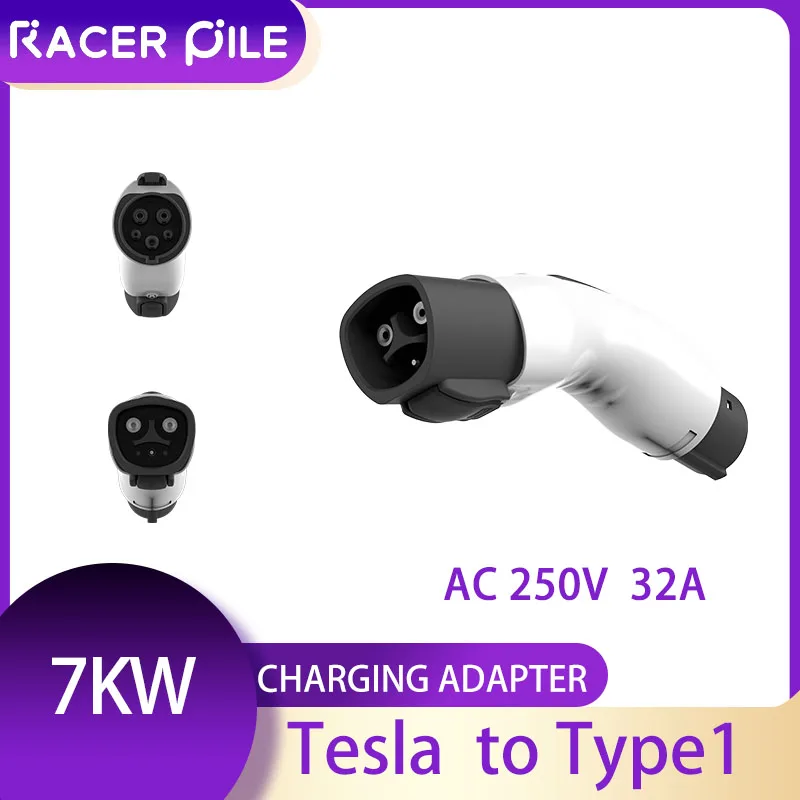 

Tesla to SAE J1772 Type 1 EV Adapter AC 250V 7KW 32A for electric car For Ford Chevrolet MG4 MG5 HYUNDAI