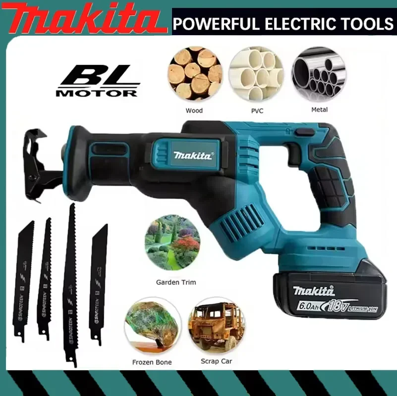 

Makita Cordless Reciprocating Saw Power Saw for Wood / Metal Cutting For 18V Battery