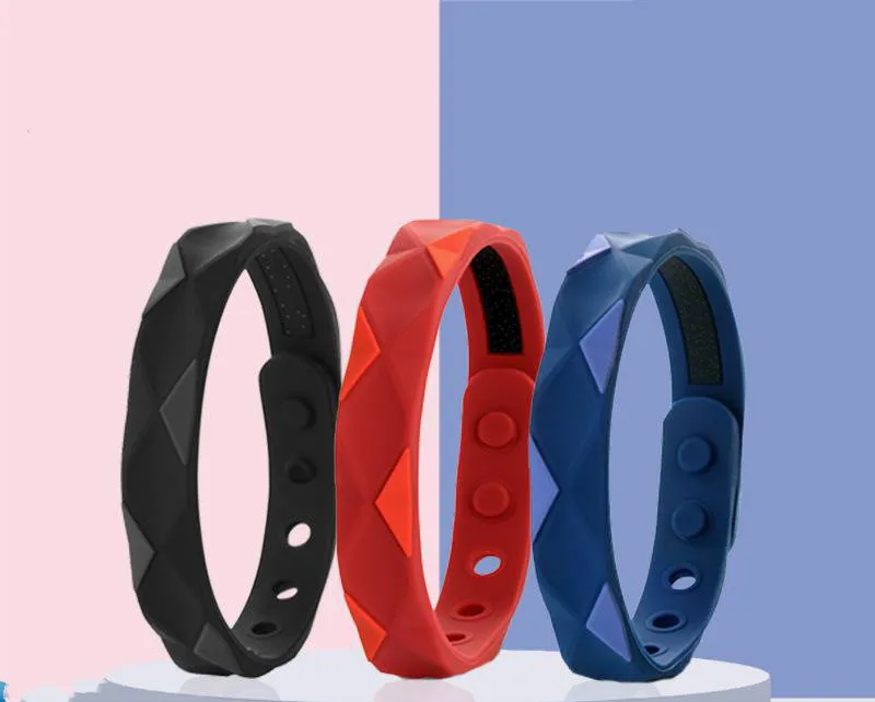Bracciale in silicone antistatico Braccialetti per sport all'aria aperta Bracciale impermeabile con energia di equilibrio