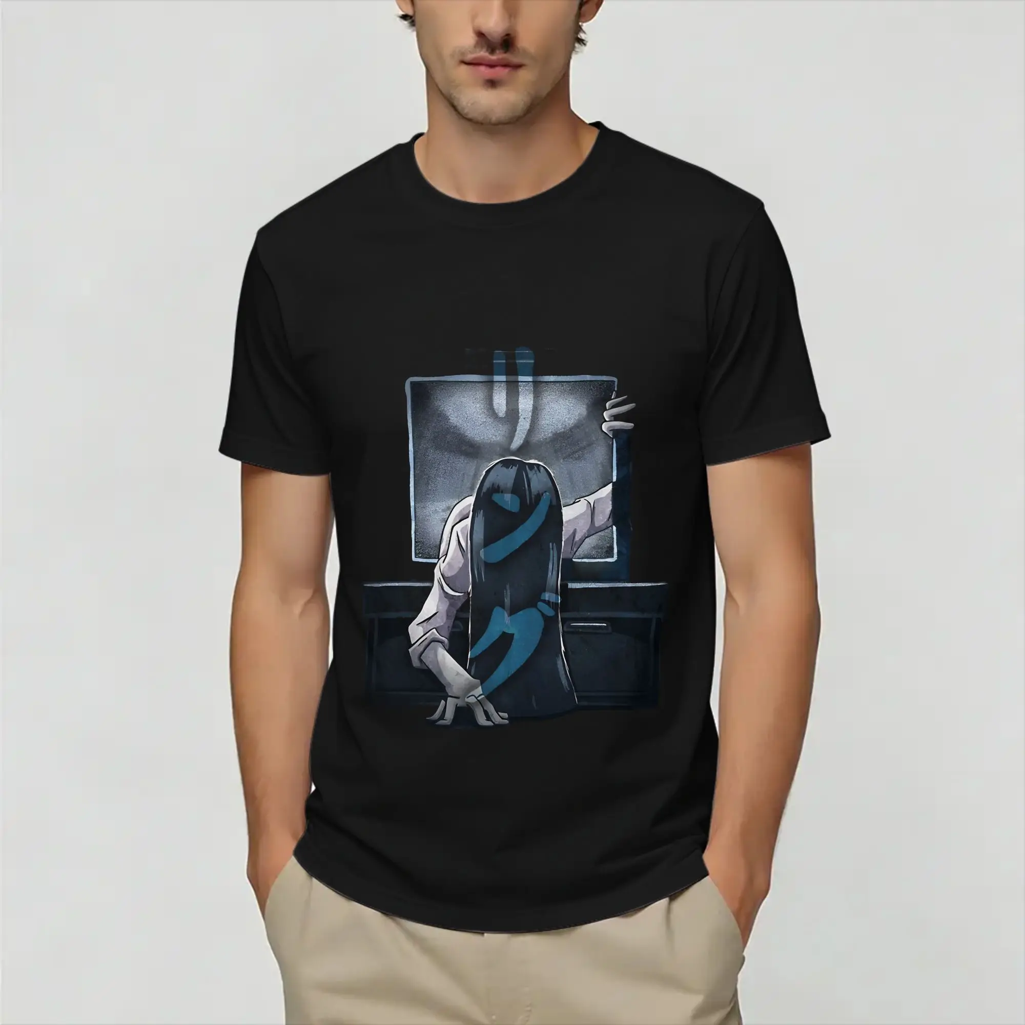Oversized T-Shirt Summer Rings Fashion T-Shirts  Pure Cotton Tee Shirt for Mens Y2K Casual Hot Sale Short Sleeve Clothes