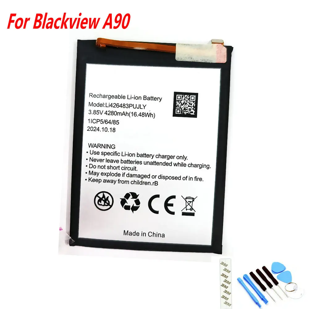 

NEW 3.85V 4280mAh Li426483PUJLY Battery For Blackview A90 Mobile Phone