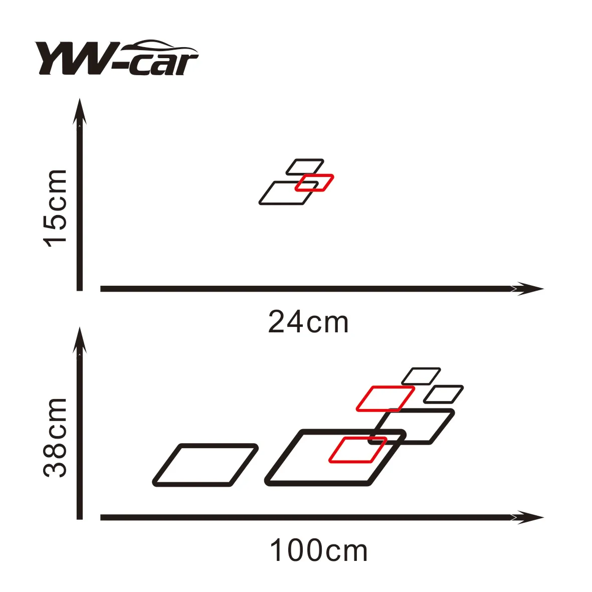 

2PCS Stylish DIY Car Vinyl Stickers - Perfect for Upgrading Sports Car Appearance & Customization