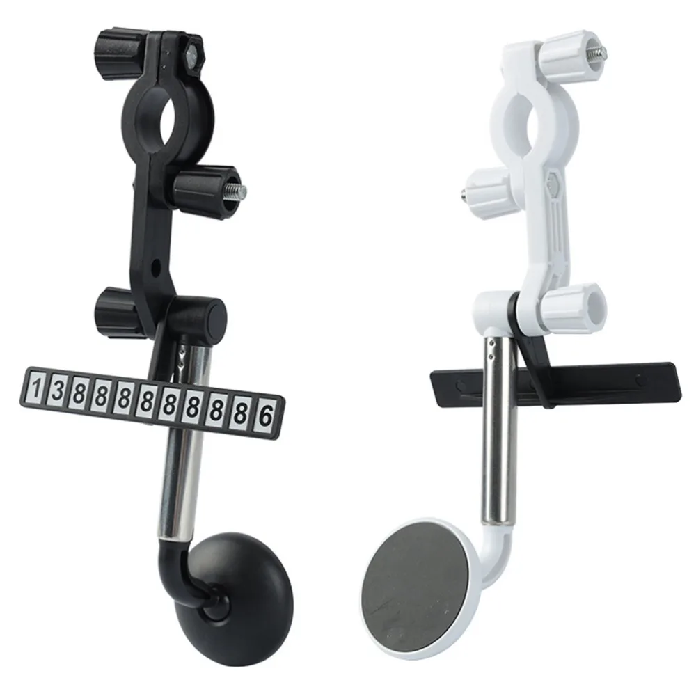Multifunction Rearview Mirror Phone Holder Stand Bracket Cradle Magnetic Mount Car Phone Holder Durable Cell Phone Bracket Car