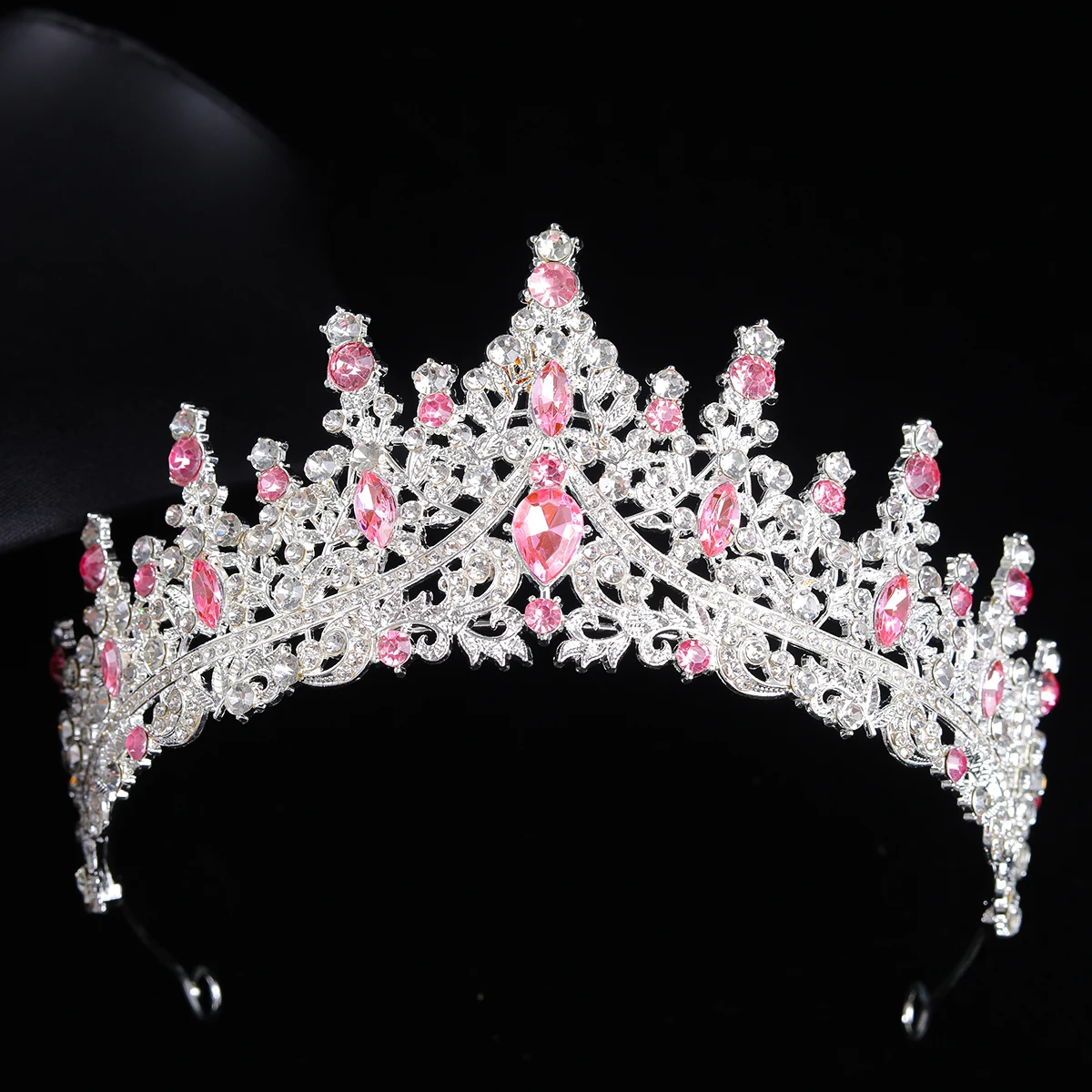 Fashion Gold Silver Color Crystal Rhinestone Tiaras And Crowns For Bride Women Princess Diadems Wedding Hair Accessories