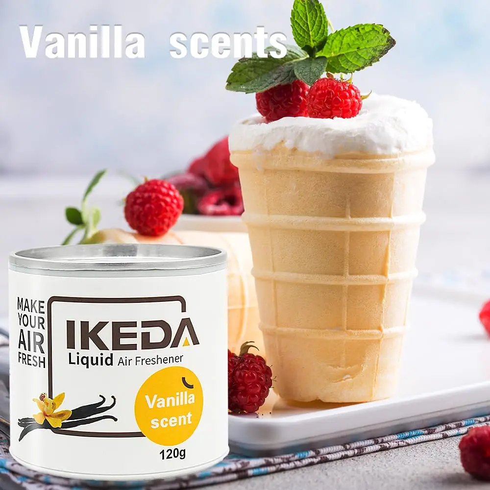 Car air freshener: Vanilla scent | Car air freshener | Strong fragrance | Smoke remover | Liquid can air freshener | Suitable fo - view 4