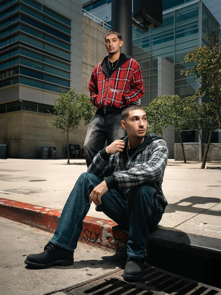 Harajuku Gothic Retro Style Zipper Double-Sided Hooded Sweatshirt Checkered Jacket Y2K Fashion Autumn/Winter Fashion Item