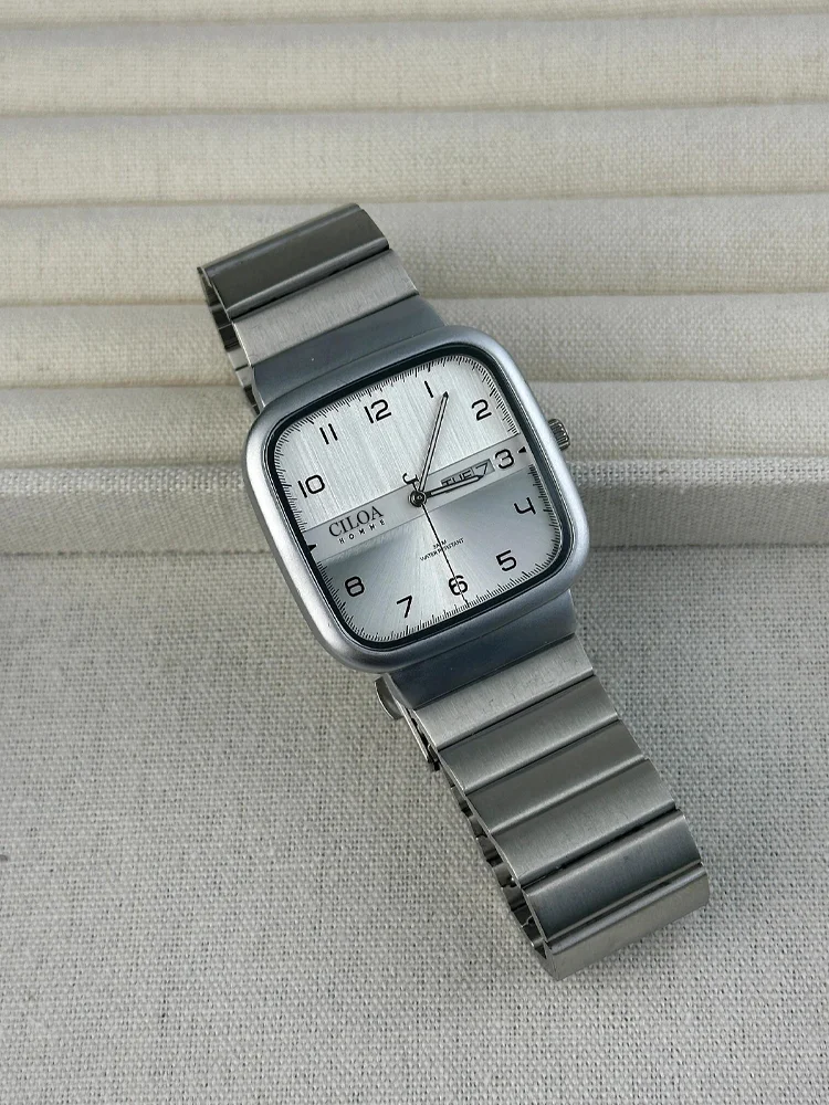 

Square simple watch, men's wormhole new concept watch, fashion trend men's watch