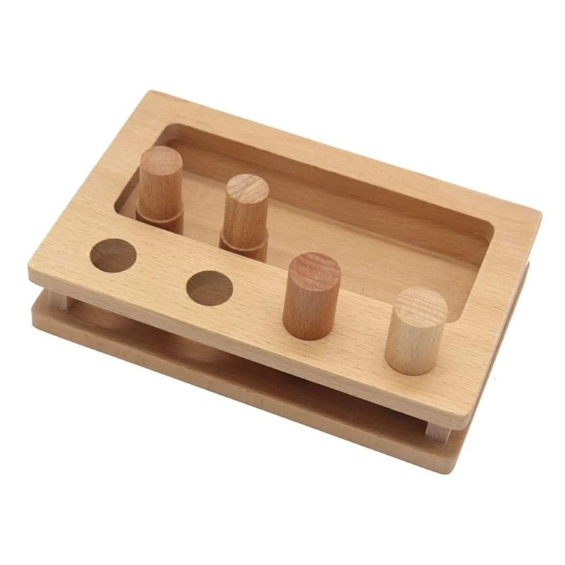 Leren puzzeldoos sorteercilinderdoos handtrainer speelgoed voor jongensmeisjes 3 15UB