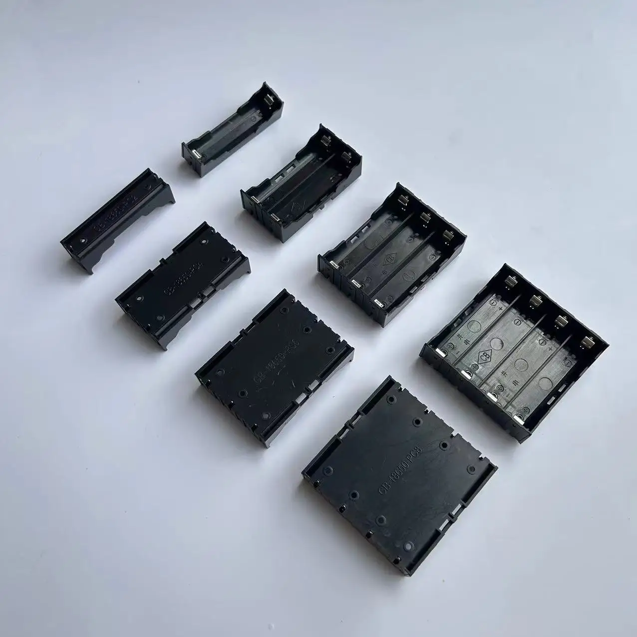 2/5PCS 18650 Battery Box 1/2/3/4X SMD Battery Holder With Pin Flame Retardant  Can Be Connected In Series And Parallel