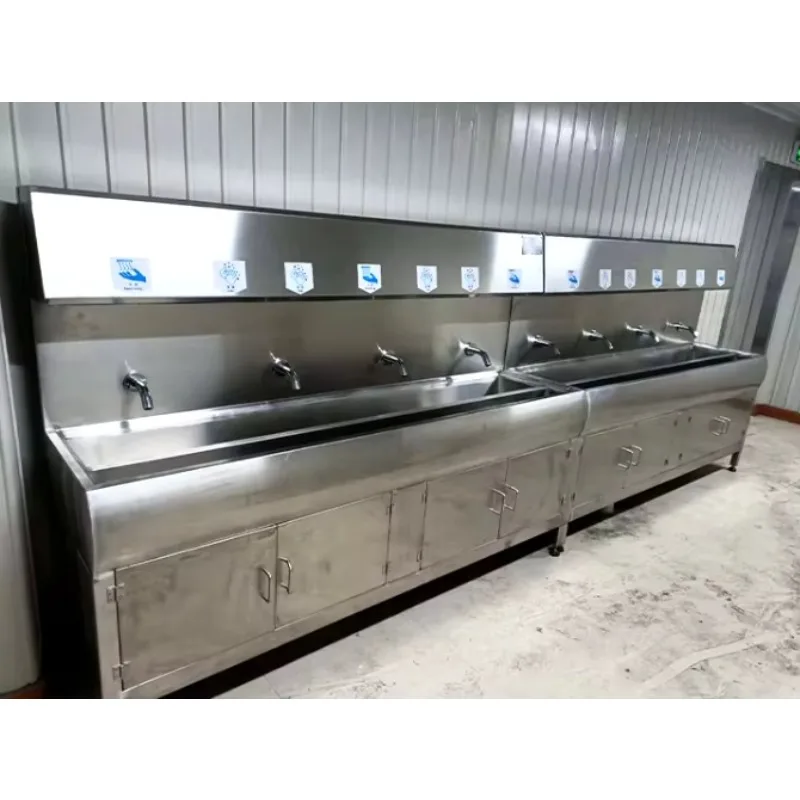 Lavandino in Acciaio Inox per Lavaggio e Disinfezione delle Mani